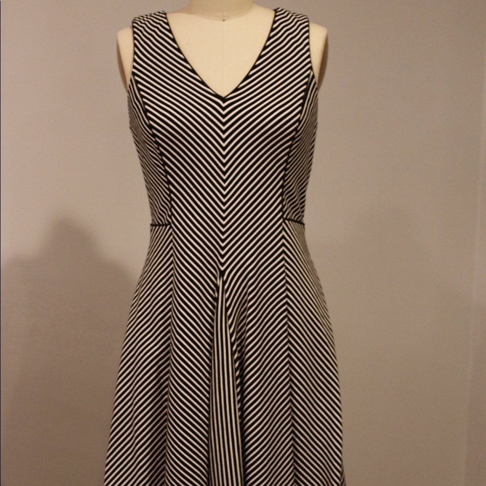 Banana Republic Black and White Dress.